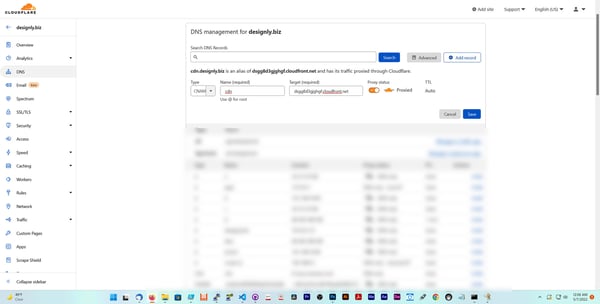Create a CNAME Record