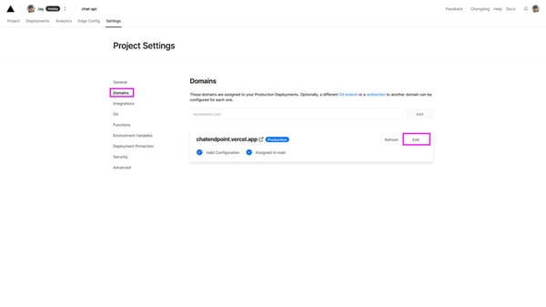 Customize your domain name