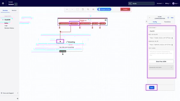 Create a greeting widget