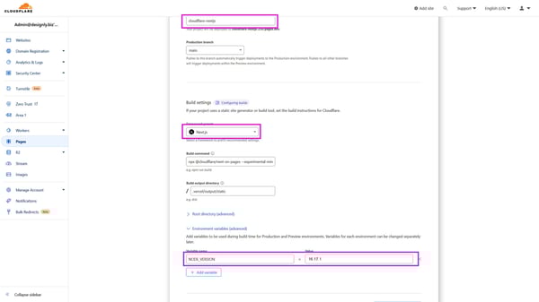 Create a project